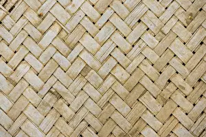 Burma Travel Photography Prints: Braided bamboo, herringbone pattern
