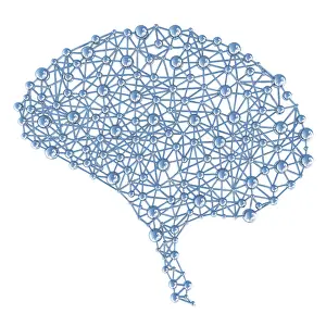 Abstract Computer Graphics Prints: Brain, concept, 3D illustration