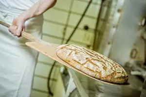 Pastry Preparation Prints: Bread in a bakery