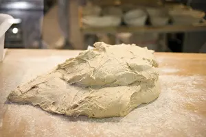 Freshness Of Baked Goods Prints: Bread dough in a bakery