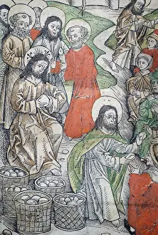 Prints of Detail from The Bread Wonder Michael Wolgemut Prints: Detail from The Bread Wonder Print, Nuremberg, 1491