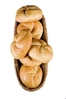 Fresh Bread Prints: Breadbasket with buns