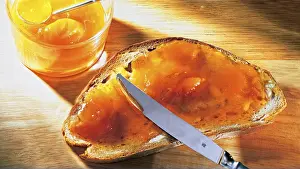 Sweet Breakfast Meal Prints: Breakfast, bread with jam, Germany