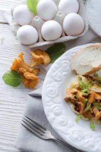Chanterelle Mushroom Prints: Have breakfast omelette with chanterelles