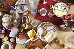 Breakfast Table Setting Prints: Breakfast On Table