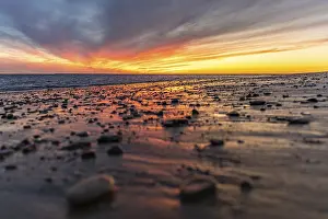 Andalusia Sunset Prints: A breathtaking sunset on the beach