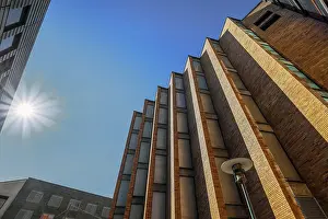 Munich Architecture Prints: Brick facade, Technical University of Munich