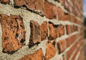 Uninhabited Buildings Prints: Brick wall
