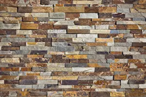 Modern Architecture Style Prints: Brick Wall Background. Horizontal shot