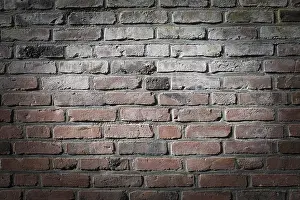 Vintage Brick Wall Background Prints: Brick wall as background, vintage