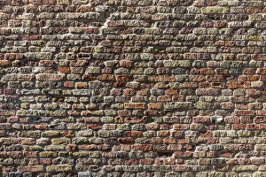 Deserted Building Wall Prints: Brick wall, texture, brick, wall