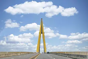 South America Bridges Prints: Bridge crossing the amazon river