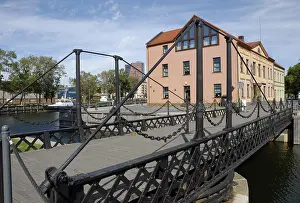 Lithuania Prints: Bridge in Klaipeda, Lithuania Print