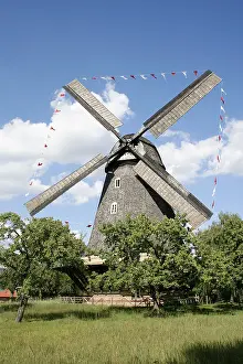 Historic Buildings In Germany Prints: Britzer mill, Stechhansche wind mill