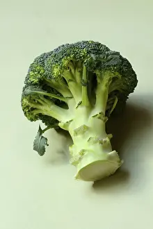 Broccoli Nutrition Prints: Broccoli on green background, broccoli