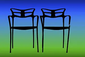 Deserted Room Prints: Broken chair