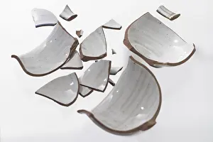 Deserted Tableware Prints: Broken cup
