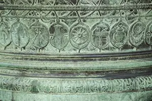 Administrative Building Europe Prints: Bronze cauldron with emblems of various trades
