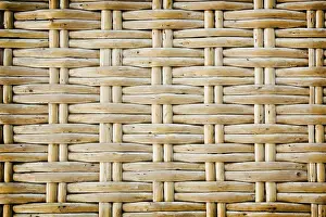 Empty Uninhabited Places Prints: Brown wicker texture as background