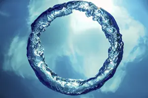 Deserted Underwater Scene Prints: Bubble Ring Underwater, Ring Bubble