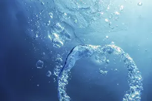 Framed Print : Bubble Ring Underwater Print
