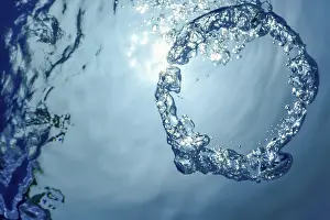 Underwater World Photos Prints: Bubble Ring Underwater, Ring Bubble