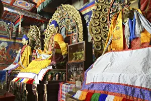 Buddhist Deity Statue Prints: Buddhas inside Erdene Zuu monastery