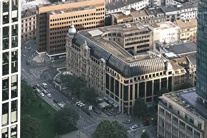 Abandoned Building Germany Prints: Building in the banking district