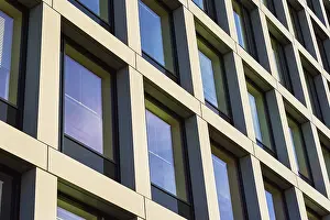Modern European Architecture Prints: Building facade with geometric pattern