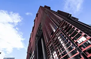 Baden Wurttemberg Buildings Prints: Building facade with interesting structures in Ulm