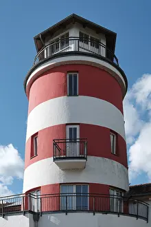Images Dated 27th September 2024: Lighthouse-Shaped Building Print, Brandenburg, Germany