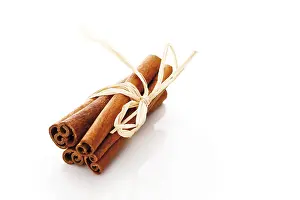 Cinnamon Stick Photography Prints: Bundle of cinnammon sticks