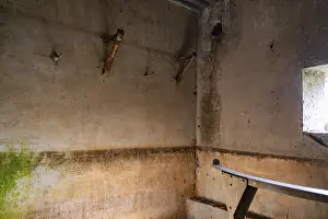 World War 2 Bunker Prints: Bunker from inside, Bunker Cheneux