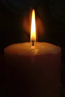 Candle Flame Prints: Burning candle