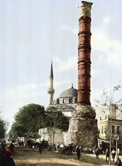 Turkish History Images Prints: The Burnt Column, Constantinople