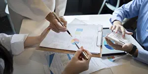 Images Dated 19th June 2024: Business Team Data Analysis Print