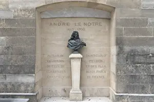 Western European Artwork Prints: Bust of Andre Le Notre