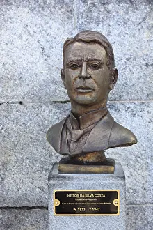 Corcovado Mountain Viewpoint Prints: Bust of Heitor da Silva Costa, builder of the statue