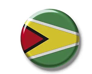 Related Prints: Button, Flag of Guyana Print