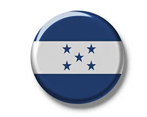 Prints of Button, flag of Honduras Honduras Prints: Button, Flag of Honduras Print