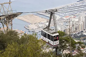 Cable Car In Europe Prints: Cable car, Gibraltar