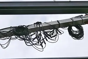 Uninhabited European Roads Prints: Cable clutter, April, Germany