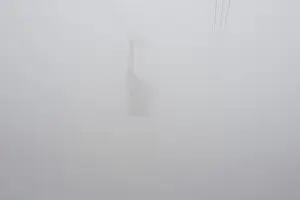 Switzerland Tourism Prints: Cableway in the Cloud in Switzerland