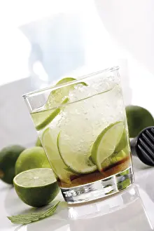 Cocktail Glassware Prints: Caipirinha
