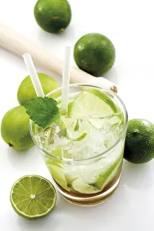 Cocktail Glassware Prints: Caipirinha