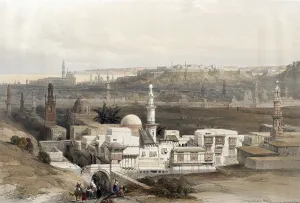 Cairo from the Citadel, Suez Desert, Egypt, c. 1850 Print