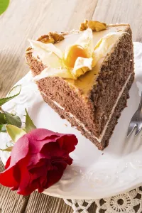 Gastronomy Food Prints: Cake with roses