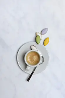 Calisson D'Aix Coffee Pairing Prints: Calisson d'Aix and cup of coffee