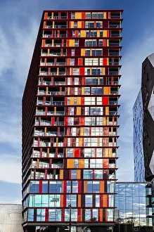 Container Harbor Netherlands Prints: Calypso complex, a striking example of modern architecture