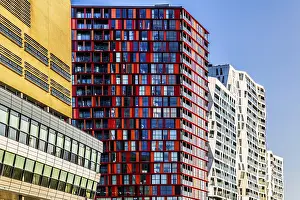Nieuwe Maas River View Prints: Calypso complex, a striking example of modern architecture